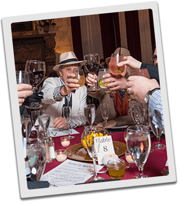 Seattle Murder Mystery guests raise glasses