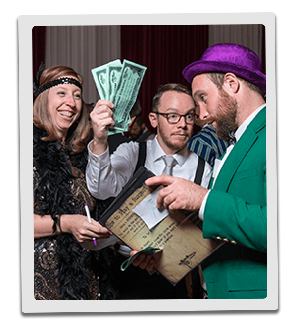 Seattle Murder Mystery customers flash their money